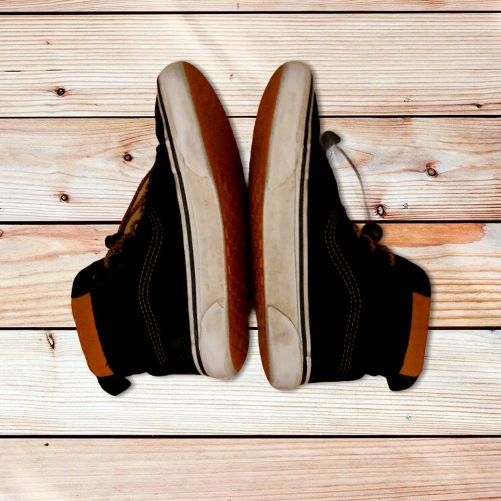 VANS SK8-Hi MTE Black & Orange Sneakers-Sz 6 - Picture 3 of 7